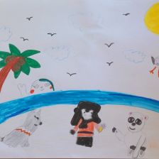 Есения Каткова в конкурсе «Путешествие с Умкой и его друзьями»