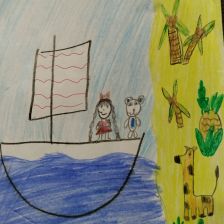 Александра в конкурсе «Путешествие с Умкой и его друзьями»