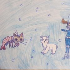 Лунная кошка в конкурсе «Путешествие с Умкой и его друзьями»