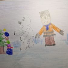 Айша Шарипова в конкурсе «Новогодняя ёлка для Умки»