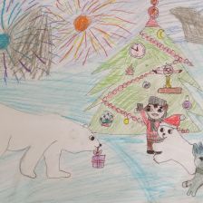 Анастасия Андреевна Зекунова в конкурсе «Новогодняя ёлка для Умки»