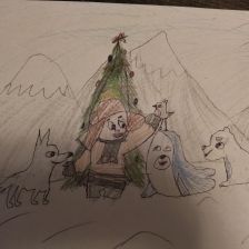 Бос в конкурсе «Новогодняя ёлка для Умки»