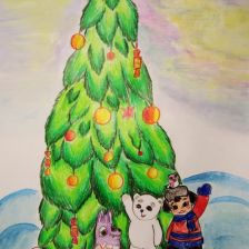 Василиса Дмитриевна Мазина в конкурсе «Новогодняя ёлка для Умки»