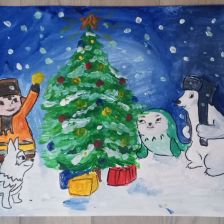 Паша Ханмаа в конкурсе «Новогодняя ёлка для Умки»