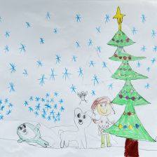 Полина Евгеньевна Швецова в конкурсе «Новогодняя ёлка для Умки»