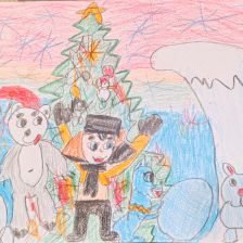 Полина Дмитриевна Задерей в конкурсе «Новогодняя ёлка для Умки»