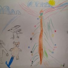 Захар Музафаров в конкурсе «Новогодняя ёлка для Умки»