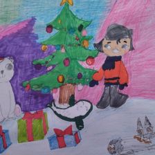 София Алексеевна Солдатова в конкурсе «Новогодняя ёлка для Умки»