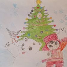 Софья Романовна Воропаева в конкурсе «Новогодняя ёлка для Умки»