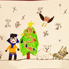 Аня Шульга в конкурсе «Новогодняя ёлка для Умки»