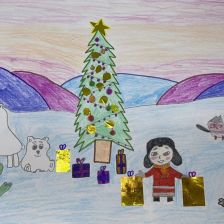 Злата Дмитриевна Смирнова в конкурсе «Новогодняя ёлка для Умки»