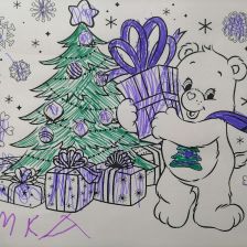 Полина Максимовна Решетова в конкурсе «Новогодняя ёлка для Умки»