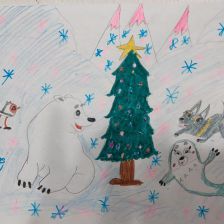 Вика Никишова в конкурсе «Новогодняя ёлка для Умки»