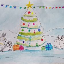 Николай Шкамарыдин в конкурсе «Новогодняя ёлка для Умки»