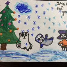 Анна Денисовна Бутакова в конкурсе «Новогодняя ёлка для Умки»