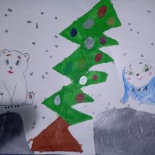 Ева Артемовна Позынич в конкурсе «Новогодняя ёлка для Умки»