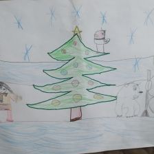 Кира Денисовна Харитонова в конкурсе «Новогодняя ёлка для Умки»