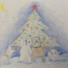 Матвей Андреевич Демичев в конкурсе «Новогодняя ёлка для Умки»