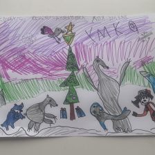 Арина Сергеевна Гусейнова в конкурсе «Новогодняя ёлка для Умки»