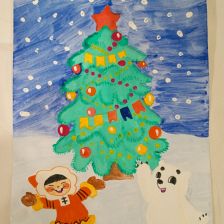 Кирилл Ковалев в конкурсе «Новогодняя ёлка для Умки»