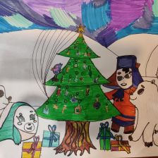 Дарья Андреевна Голубева в конкурсе «Новогодняя ёлка для Умки»