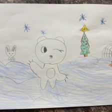 Елизавета Денисовна Захарова в конкурсе «Новогодняя ёлка для Умки»