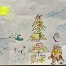 Катя Комарова в конкурсе «Новогодняя ёлка для Умки»