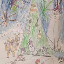 Диана Динаровна Баязитова в конкурсе «Новогодняя ёлка для Умки»