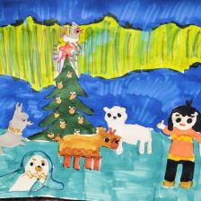 Мария Романовна Широбокова в конкурсе «Новогодняя ёлка для Умки»