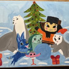 Arina Арина Балашева в конкурсе «Новогодняя ёлка для Умки»