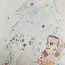 Алиса Денисовна Башкирова в конкурсе «Новогодняя ёлка для Умки»