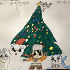 Алина Константиновна Калашникова в конкурсе «Новогодняя ёлка для Умки»