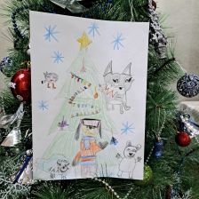 Мелек Эмирсуюновна Абдувелиева в конкурсе «Новогодняя ёлка для Умки»