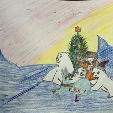 Степан Алексеевич Проняев в конкурсе «Новогодняя ёлка для Умки»