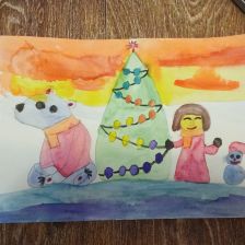 Василиса Денисовна Сенин в конкурсе «Новогодняя ёлка для Умки»