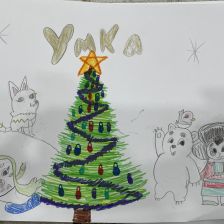 Елизавета Алексеевна Кашперовецкая в конкурсе «Новогодняя ёлка для Умки»