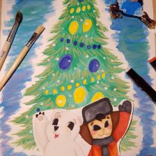 София Голышкова в конкурсе «Новогодняя ёлка для Умки»