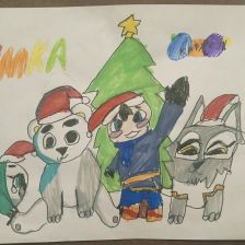 Кира Романовна Попова в конкурсе «Новогодняя ёлка для Умки»