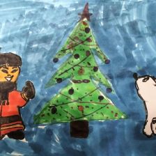 Милана Дмитриевна Петрич в конкурсе «Новогодняя ёлка для Умки»