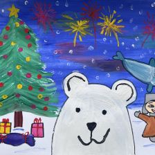 Дарина Рафаэльевна Мухамадеева в конкурсе «Новогодняя ёлка для Умки»