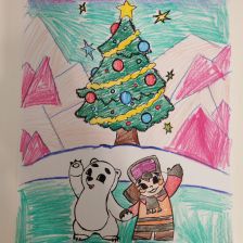 Егор Денисович Положенцев в конкурсе «Новогодняя ёлка для Умки»