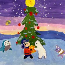 Валерия Максимовна Ситникова в конкурсе «Новогодняя ёлка для Умки»