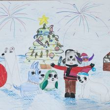 Милана Денисовна Гутник в конкурсе «Новогодняя ёлка для Умки»