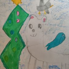 Даша Кабанюк в конкурсе «Новогодняя ёлка для Умки»