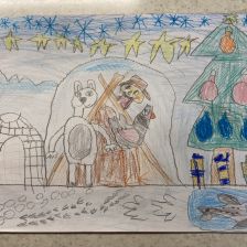 Санёк в конкурсе «Новогодняя ёлка для Умки»