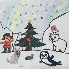 Варя Усачева в конкурсе «Новогодняя ёлка для Умки»