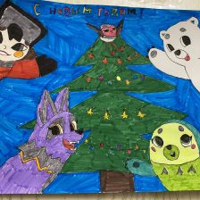 Малика Мурадовна Абдурахманова в конкурсе «Новогодняя ёлка для Умки»