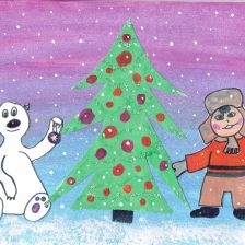 Даша Шварцкопф в конкурсе «Новогодняя ёлка для Умки»