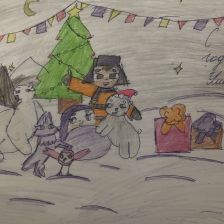 Алибекова Алияровна Алиана в конкурсе «Новогодняя ёлка для Умки»