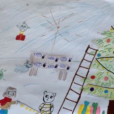 Мадина Оспомбаева в конкурсе «Новогодняя ёлка для Умки»